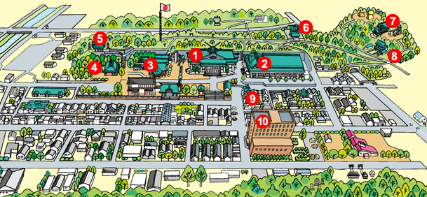 Konkokyo Headquarters Map