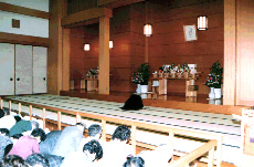 Prayer Service in the Hall